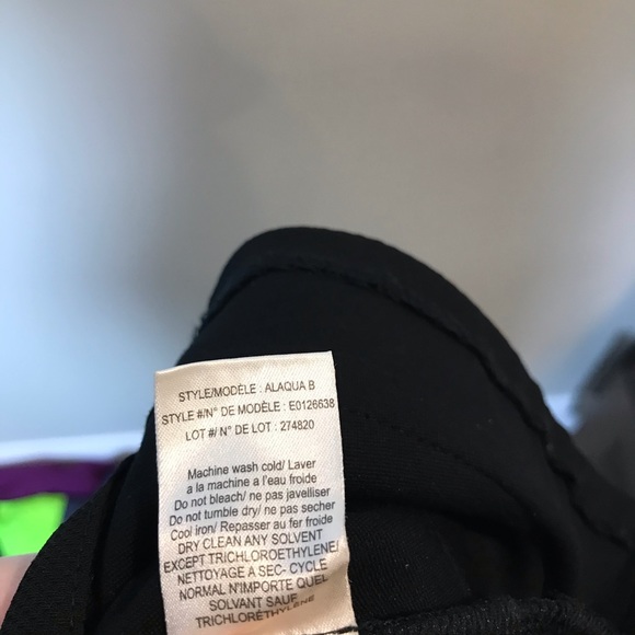 SOLD|||THEORY Black Striped Fit And Flare Dress 0 - Picture 8 of 8